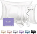 100% Silk Pillow Cases 2 Pack King Size Mulberry Silk Pillowcase Set of 2 by WLOSJ