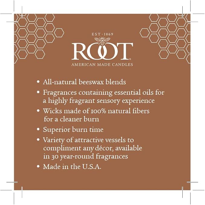 Root Candles Scented Candles Honeycomb Beeswax Blend Premium Handcrafted Candle - Image 9
