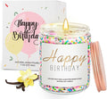 Candles for Birthday, Vanilla Cream Scented Candle 7OZ, Happy Birthday Candle by BERSILER