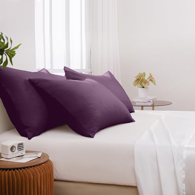 Pillowcases Standard 4 Pack, 20x26 Pillow Cases - Image 2