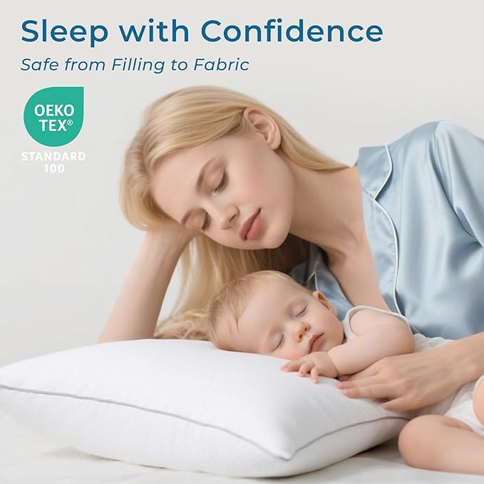 Sasttie King Size Pillow, Hotel Collection Single Bed Pillow - Image 2