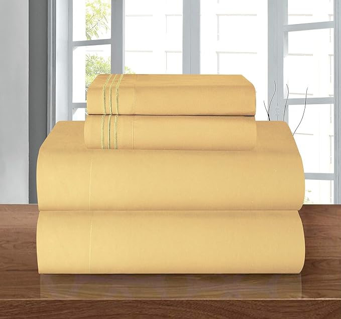 Elegant Comfort Luxury 1500 Premium Hotel Quality Microfiber 4-Piece Sheet Set - Image 2
