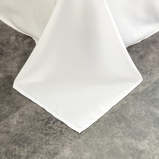 Microfiber Queen Bedding Flat Sheet, Ultra Soft and Wrinkle, Stain Resistant - Image 4
