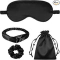 4Pcs Silk Sleep Masks Satin Eye Mask Silky Eyes Cover Blindfold Eyeshade by WJingYiJia