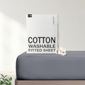 FreshCulture Pure Cotton Fitted Sheets California King Size, 300 Thread Count by FreshCulture
