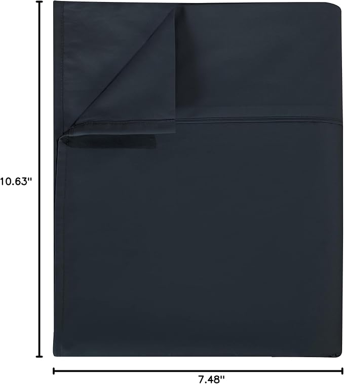 Flat Sheet Only Queen Size, 400 TC 100% Egyptian Cotton Flat Sheet Black Cotton - Image 7