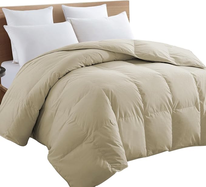 TEXARTIST Premium 2100 Series Queen Comforter All Season Breathable Beige - Image 7