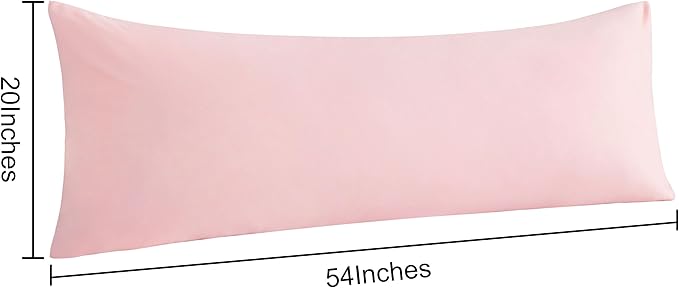 NTBAY Body Pillow Cases Set of 2, 2 Pack Brushed Microfiber 20x54 Pillow Cases - Image 6