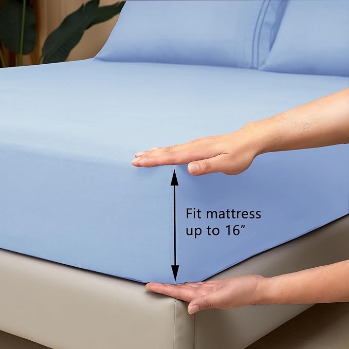 Mejoroom King Size Bed Sheet Set - Image 3
