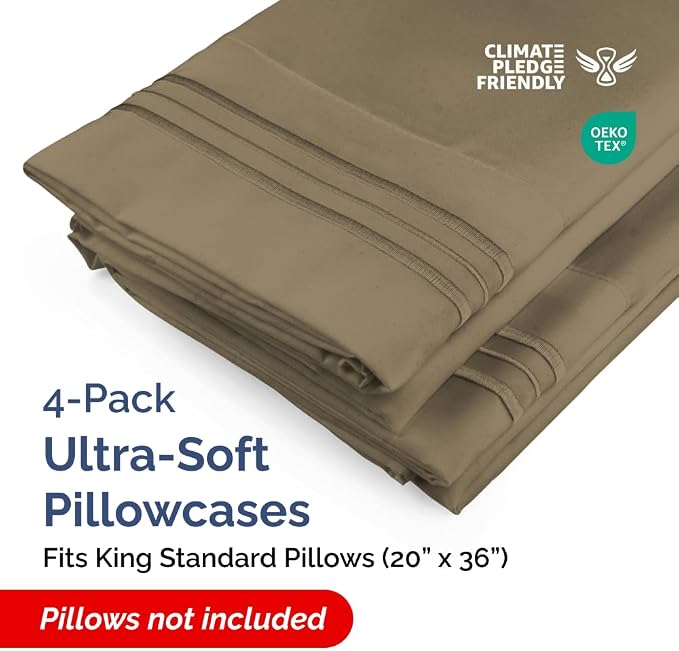 King Standard Pillow Cases Set of 4 - Image 2