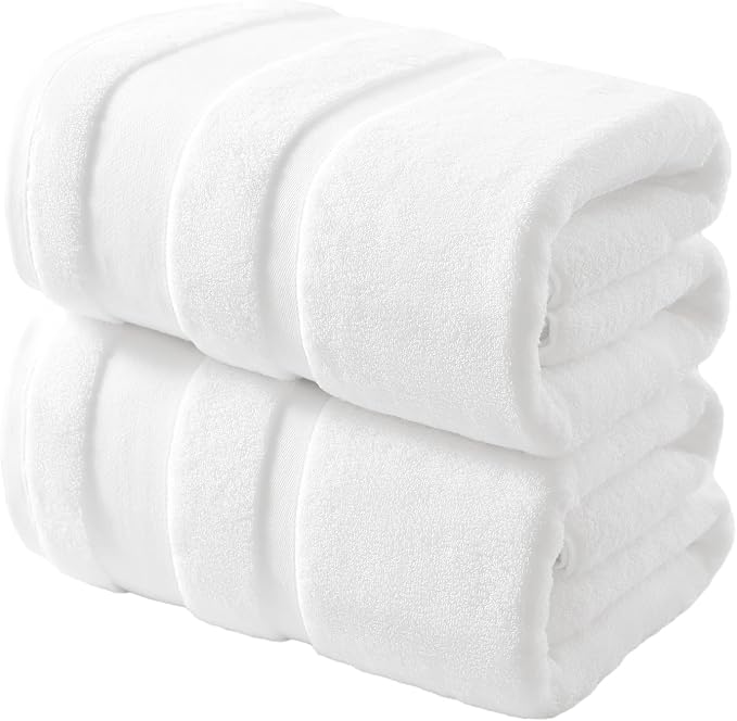 REDKISS 100% Cotton Bath Towels Set of 2, Extra Large Bath Sheets 35 X 70 Inches by REDKISSOnline