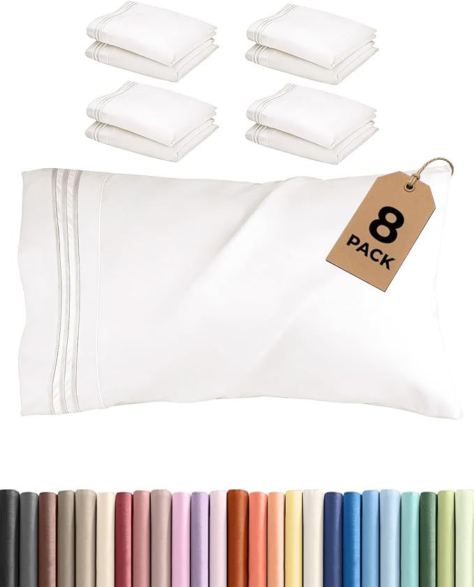 Queen Pillow Cases Set of 8 by CGKUnlimited