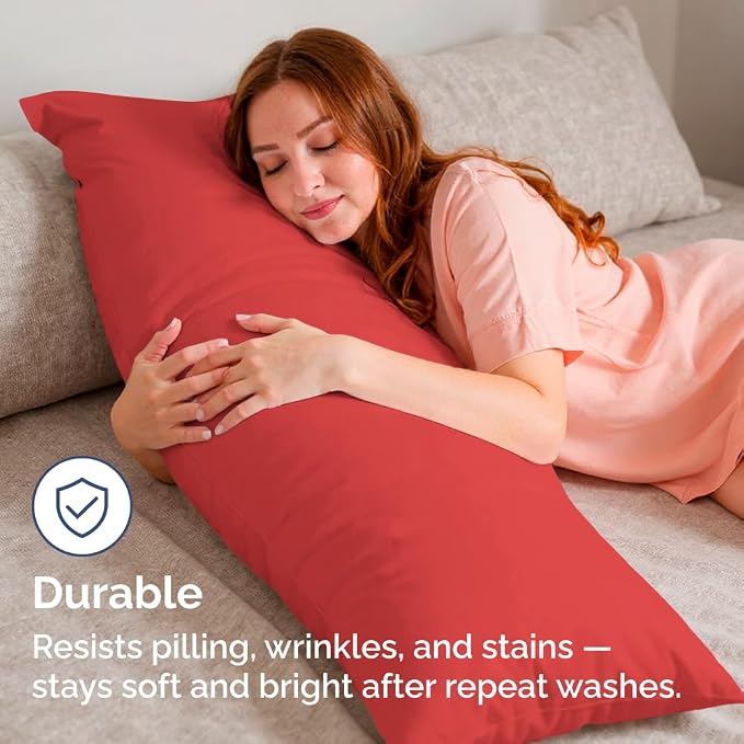 Body Pillowcases Set of 2-20x54 Long Body Pillow Case - Image 4