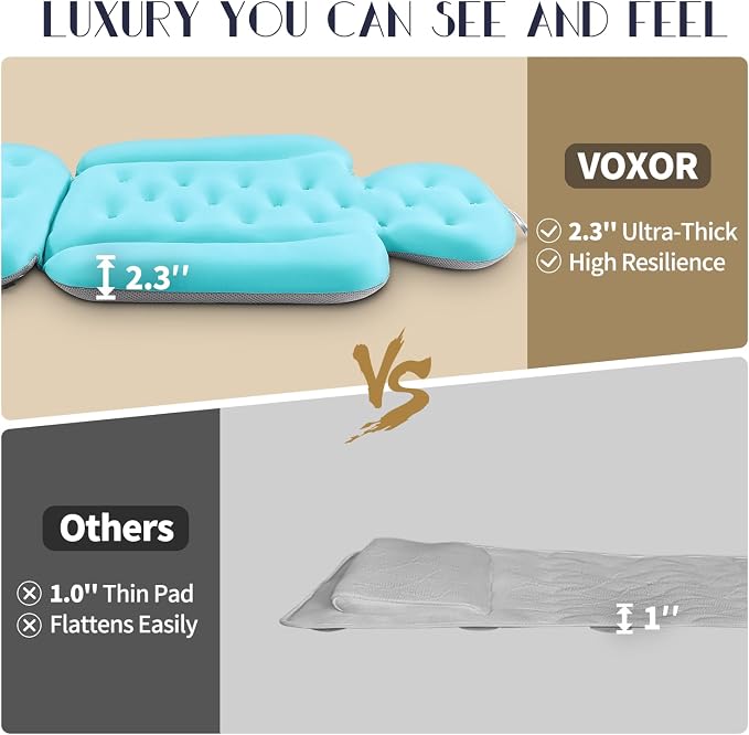 Full Body Bath Pillow for Bathtub, Thick Bathtub Cushion, Luxury Tub Pillow for - Image 5