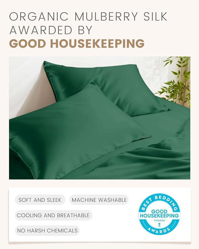 THXSILK 100% Pure Mulberry Silk Pillowcase - Image 5