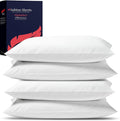 100% Egyptian Cotton Pillow Cases Standard/Queen Size Set of 4 by AshtonSheets