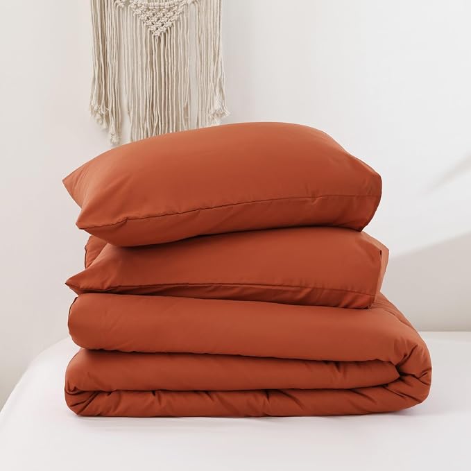 ROSGONIA Oversized Queen Comforter Burnt Orange - Image 8