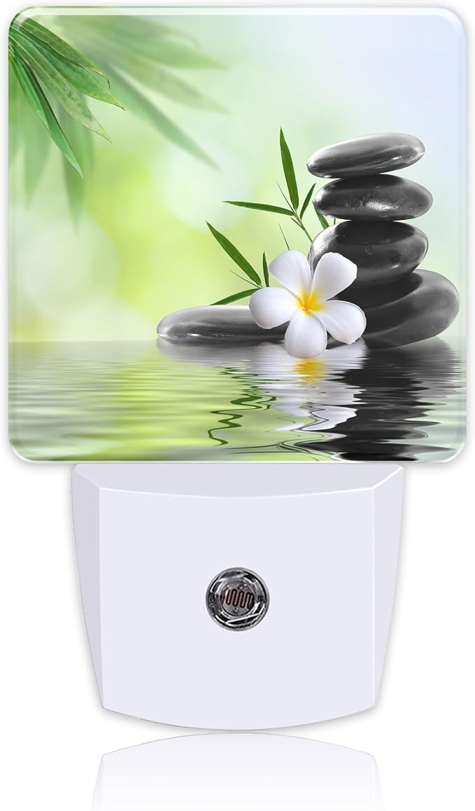 Plug in Night Lights Spa Concept Zen Stones Nightlight Plug Into Wall Dusk to by Uiaoiais