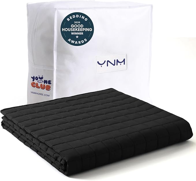 YnM Exclusive 50 lbs Weighted Blanket, Extra Heavy Cotton Bed Blanket by YNM