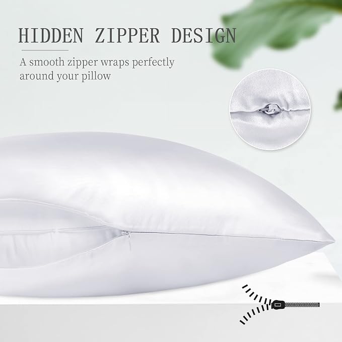 OLESILK Silk Body Pillowcase 20x54 Zippered: 100% Mulberry Silk - Image 5