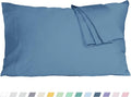 Pillow Cases, King Size Cotton Percale Weave Pillowcases, Pre-Shrunk Breathable by HOMTEC