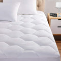 Twin Mattress Pad, 8-21" Deep Pocket Protector Ultra Soft Quilted Fitted Topper by Favorland