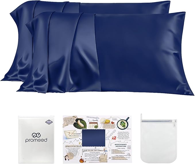 PROMEED 23 Momme Silk Pillowcase 2 Pack by PromeedTextile