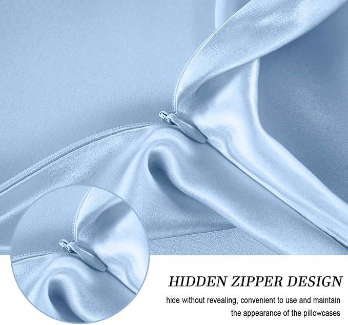 Jocoku 100% Mulberry Silk Pillowcases Set of 2 - Image 3
