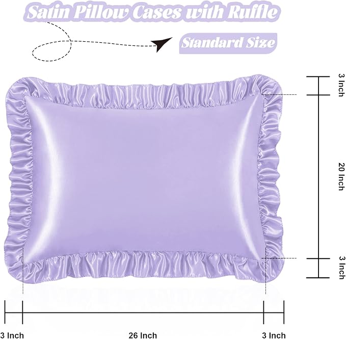 Homiest Ruffle Satin Pillowcase - Image 3