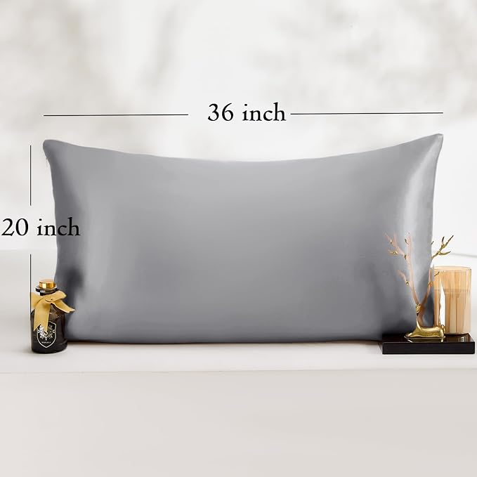 King Satin Pillowcase for Hair 2pc, Similar to Silk Pillow Cases, Easier Care - Image 6