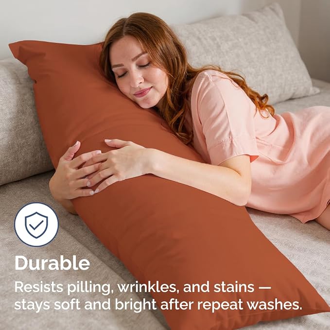 Body Pillowcases Set of 2-20x54 Long Body Pillow Case - Image 4