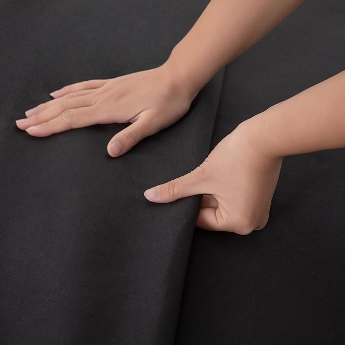 Full Flat Sheet Only， 80x96Inch Black - Image 5