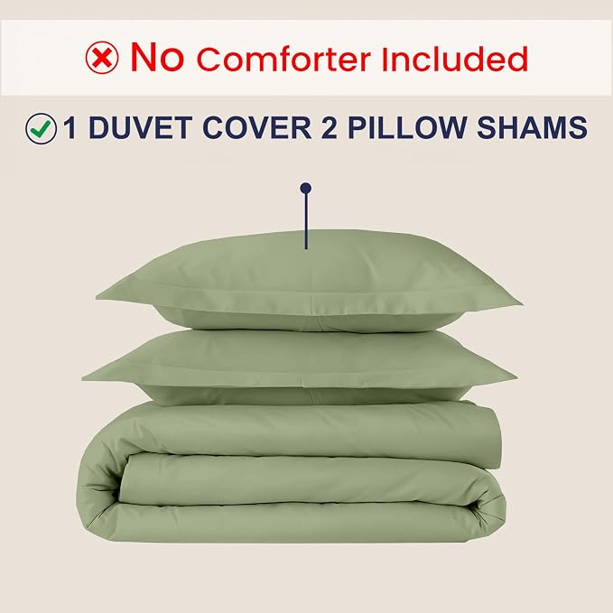 Kotton Culture 3 Pc California King Duvet Cover Set-100% Egyptian Cotton 600 - Image 2