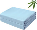 Bamboo Viscose Flat Sheets Only, 400 Thread Count Sateen Weave King Size Flat by ZaizaiHome