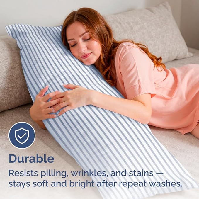 Body Pillowcases Set of 2-20x54 Long Body Pillow Case - Image 4