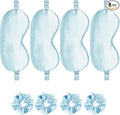 Satin Eye Mask 8Pcs Silk Sleep Masks Silky Blindfold Eyeshade Blackout Eyes by WJingYiJia
