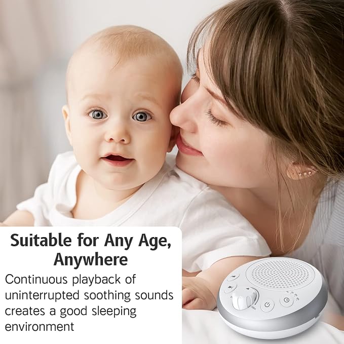 Loud Pink Noise Machine Sleep Machine Nostop 30 Soothing Sounds - Image 5