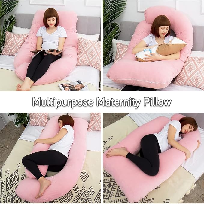 60 Inch Pregnancy Pillows for Sleeping, Extra Large U Shaped Body Pillow - Image 6