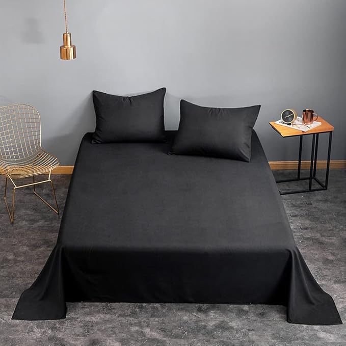 Microfiber Bedding Flat Sheet, Ultra Soft and Wrinkle, Stain Resistant Top Sheet - Image 2