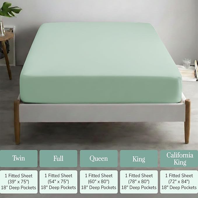 Feather & Stitch Fitted Bottom Sheet Only Full Size 500 TC-1 Piece 100% Cotton - Image 6