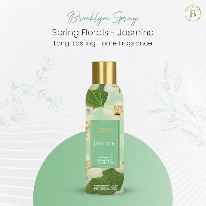 Brooklyn Fragrance Co. Spring Floral Room Spray – Premium Jasmine Air Freshener - Image 2