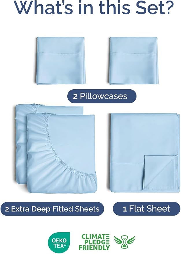 Extra Deep Split King Sheet Set - Image 2