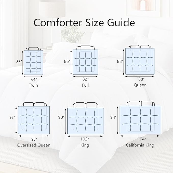 TEXARTIST Premium 2100 Series California King Comforter All Season Breathable - Image 9