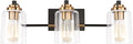 SOLFART Bathroom Light Fixtures 3-Light Vintage Bathroom Vanity Light Over by SOLFART