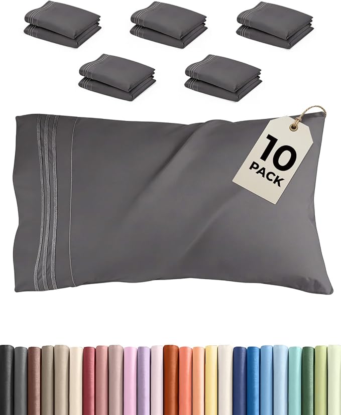 King Pillow Cases Set of 10 by CGKUnlimited