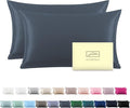 Silk Pillow Cases 2 Pack, Soft Breathable and Sliky Queen Size Pillow Cases Set by Suatien