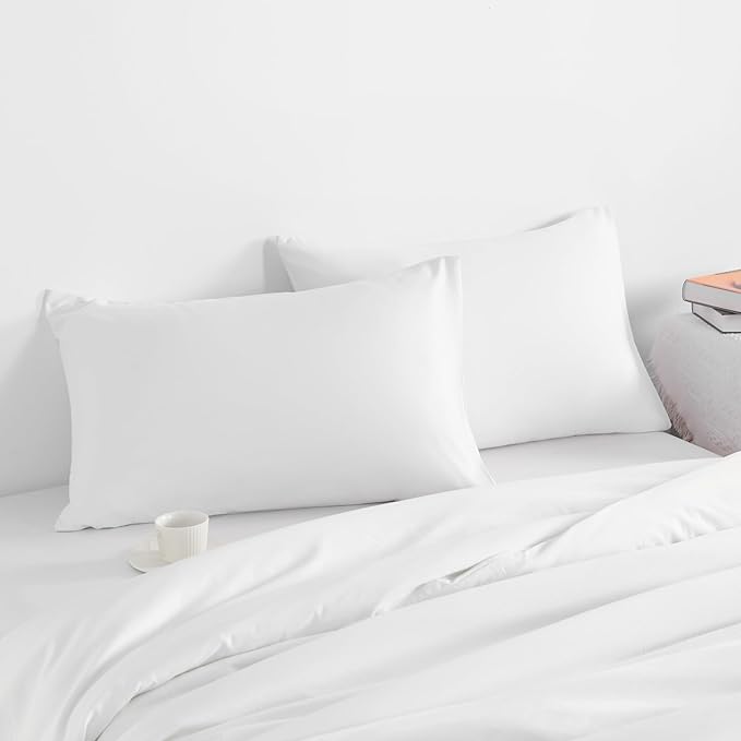 NTBAY Standard Pillow Cases Set of 2, 2 Pack Brushed Microfiber 20x26 Pillow - Image 2