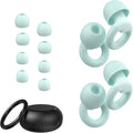 JUSTRVN Ear Plugs for Sleeping, 2 Pairs of Reusable Earplugs for Noise by JUSTRVN