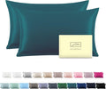 Silk Pillow Cases 2 Pack Soft Breathable and Sliky King Size Pillow Cases Set by Suatien