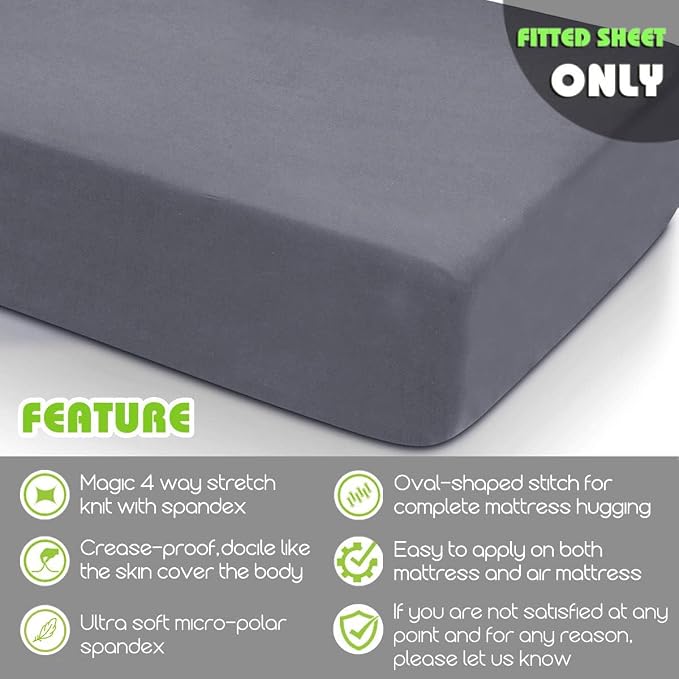 Fitted Sheet- COSMOPLUS Full Fitted Sheet Only（No Flat Sheet or Pillow Shams） - Image 2